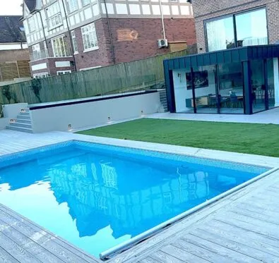 Poolcraft Ltd - Esher case study of inground outdoor pool