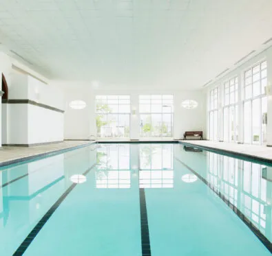 Poolcraft Ltd - Inground inside pool with black mosaic lines