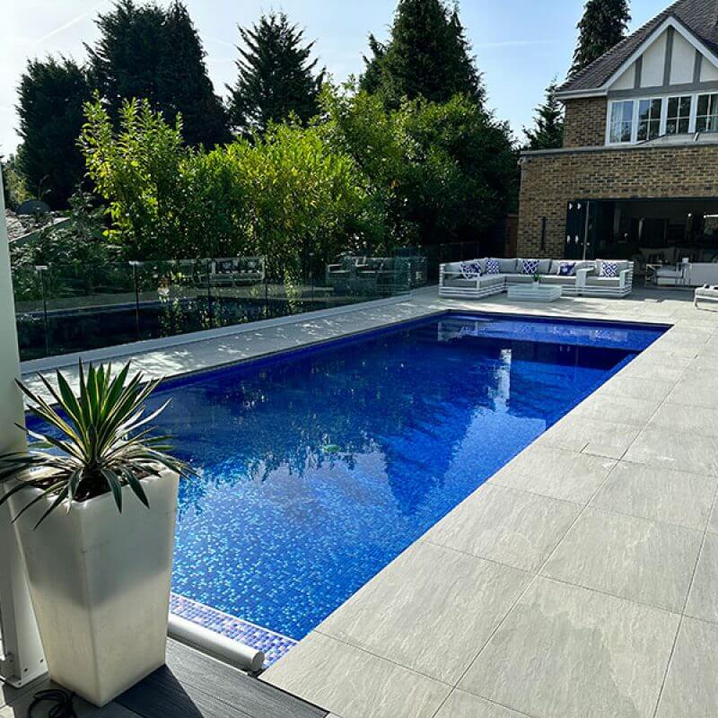 Image showcasing Sunningdale | Luxury Outdoor Pool | PoolCraft Ltd