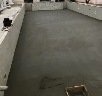 PoolCraft Ltd - Indoor swimming pool renovation in Weybridge, floor removal and fresh screed